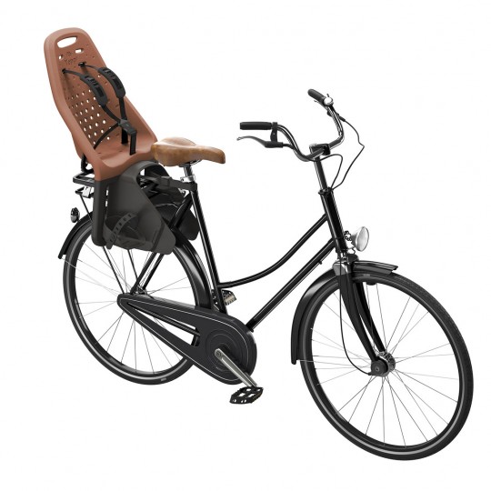 Thule - Seggiolino da bici posteriore per portapacchi Thule Yepp Maxi - Colore: Marrone