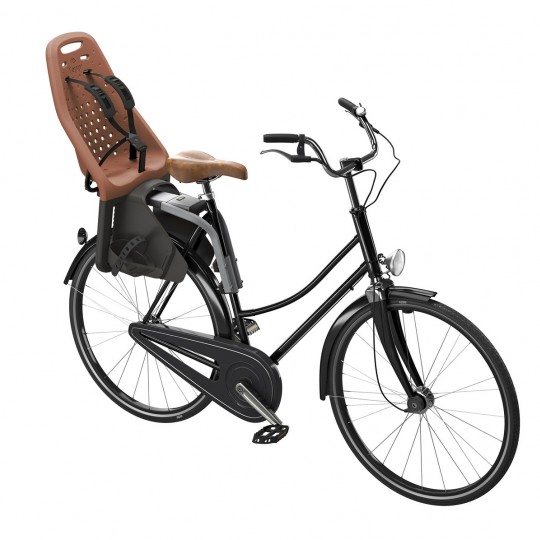 Thule - Seggiolino da bici posteriore per attacco al telaio Thule Yepp Maxi - Colore: Marrone