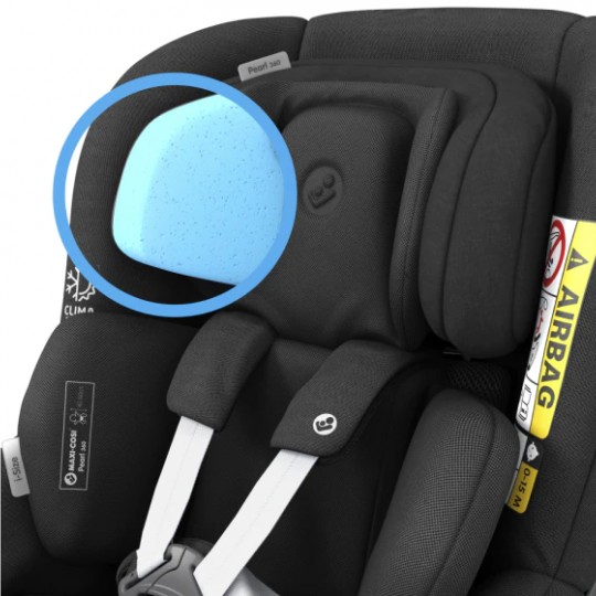 Maxi Cosi - Seggiolino auto I-Size Pearl 360° 40-105cm - Colore Maxi - Cosi: Authentic Black