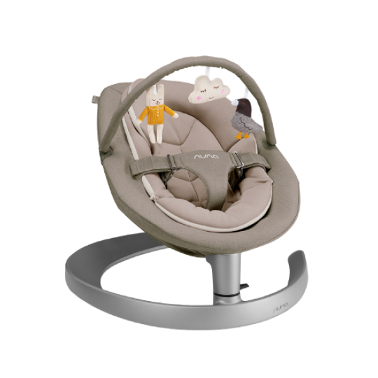Nuna - sdraietta reclinabile Leaf Grow con arco giochi - Colore Nuna: Biscotti