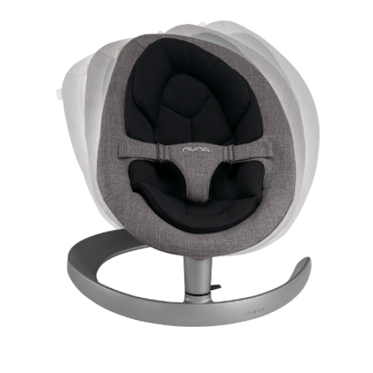 Nuna - sdraietta reclinabile Leaf Grow con arco giochi - Colore Nuna: charcoal