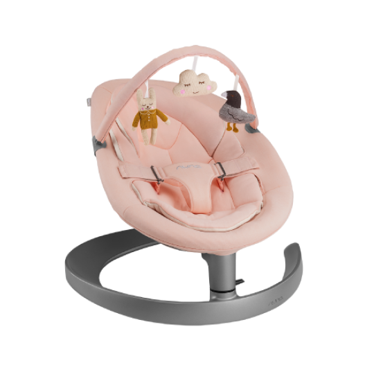 Nuna - sdraietta reclinabile Leaf Grow con arco giochi - Colore Nuna: peach