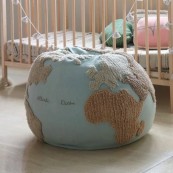 Lorena Canals - POUFFE WORLD MAP 45X50CM