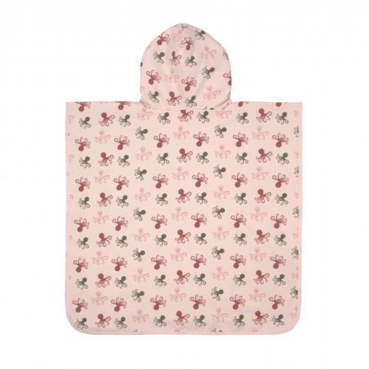 Lässig - Poncho e telo da spiaggia Reversibile - Colori Lässig: octopus rose