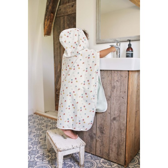 Lässig - Poncho e telo da spiaggia Reversibile - Colori Lässig: spotted white