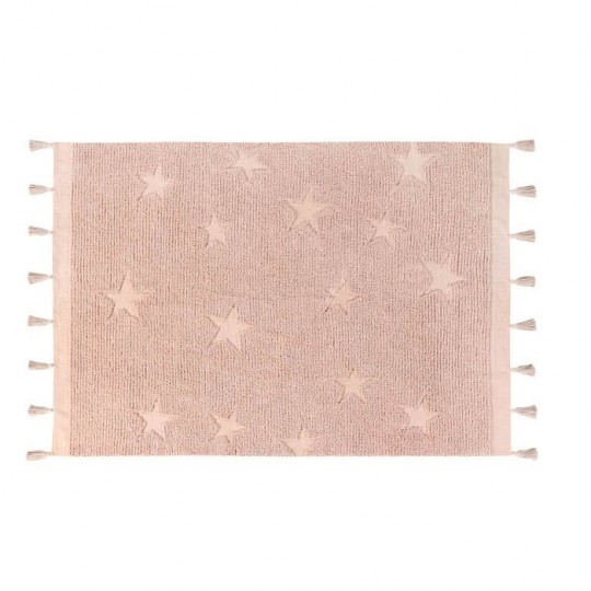 Lorena Canals - Washable Rug hippy Stars Nude Vintage 120x75 - Versioni Lorena Canals: Natural