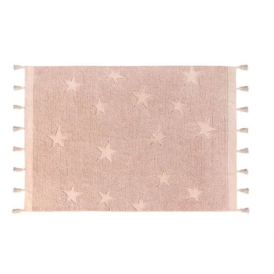 Lorena Canals - Washable Rug hippy Stars Nude Vintage 120x75