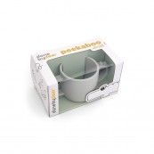 DONE BY DEER - TAZZA CON 2  MANICI IN SILICONE ALIMENTARE PEEKABOO CROCO - Colore: Mostarda