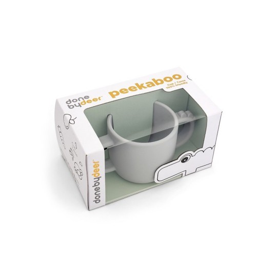 Done dy Deer - Tazza con 2 manici in silicone alimentare - Peekaboo