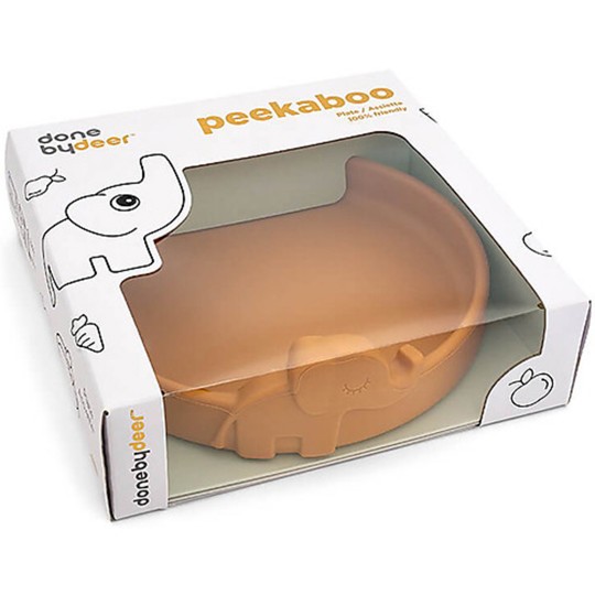 Done by Deer - Piatto Antiscivolo in silicone alimentare - Peekaboo
