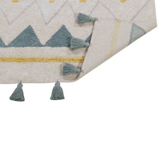 Lorena Canals - Azteca Natural Vintage Blue 140x200