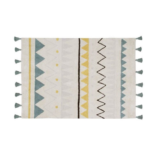 Lorena Canals - Azteca Natural Vintage Blue 140x200