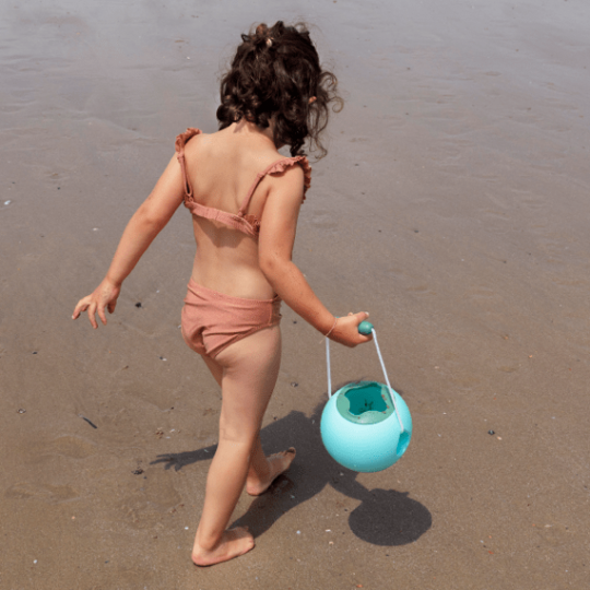 Quut - Secchiello da spiaggia Mini Ballo - Colore: Blu