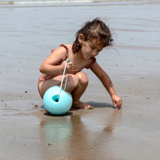 Quut - Secchiello da spiaggia Mini Ballo - Colore: Blu