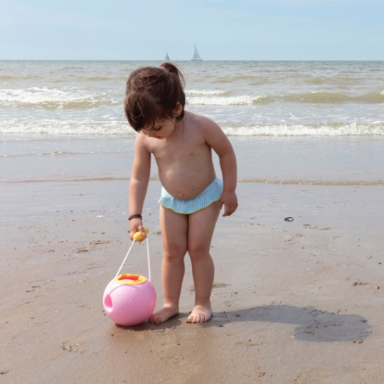 Quut - Secchiello da spiaggia Mini Ballo - Colore: Blu