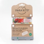 Parakito - Bracciale Adulto antizanzare - Colori Parakito: Hibiscus Bianco