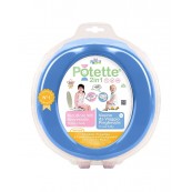 Potette - Potette 2in1 Vasino da Viaggio e Riduttore WC - Colore: Blu