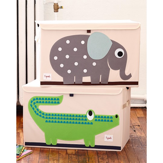 3 Sprouts - Baule Portagiochi  - Riordina la Cameretta con Fantasia - Disegno: Elefante