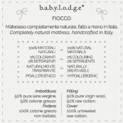 Babylodge - FIOCCO • materasso naturale per lettino 80x130cm