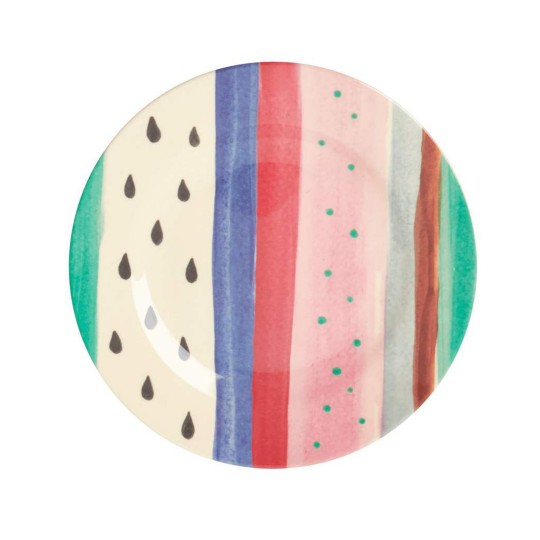 Rice - Piatto piano in melamina - Colore Rice: Multi stripe