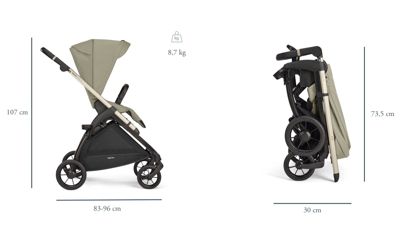 Inglesina Electa sistem quattro Darwin Nolita Beige ( telaio veduto  separatamente ) INGLESINA - AA51Q0NLB