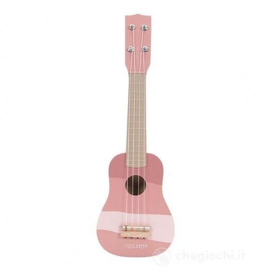 Little Dutch - Chitarra per bambini in legno - Colore: Rosa