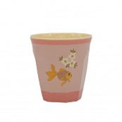 Rice - Bicchiere piccolo in melamina - Colore Rice: Goldfish Pink