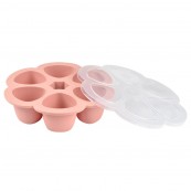 Beaba - CONTENITORE MULTIPORZIONE SILICONE ROSA 6x 90ml - Colore: Rosa