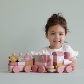Little Dutch - Trenino in legno - Colori Little Dutch: Wild Flower Pink