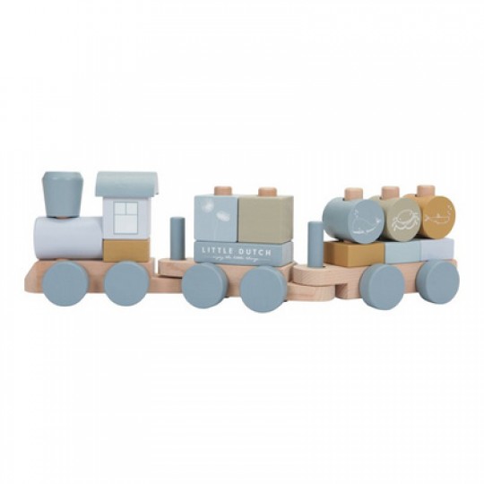 Little Dutch - Trenino in legno - Colori Little Dutch: Ocean Blue