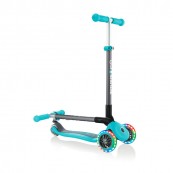 Globber - Monopattino pieghevole con Luci a 3 ruote - Colori Globber: Teal