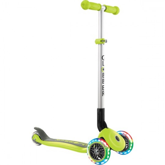 Globber - Monopattino pieghevole con Luci a 3 ruote - Colori Globber: Lime Green