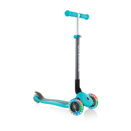 Globber - Monopattino pieghevole con Luci a 3 ruote - Colori Globber: Teal