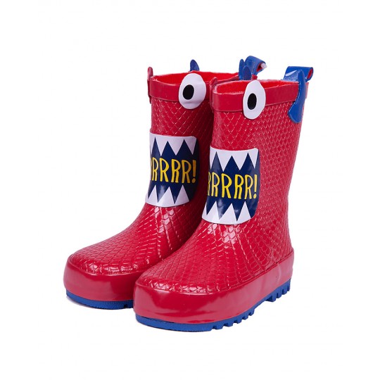 Mr.Tiggle  - Stivale da pioggia Mostro Rosso - Taglia Scarpe: 22