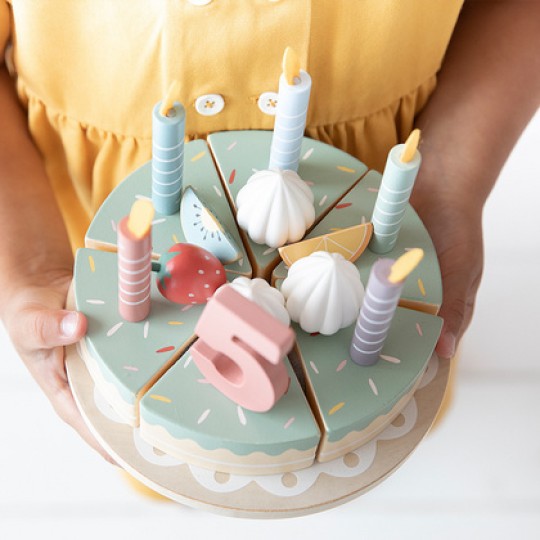 Little Dutch -Set Torta di Compleanno di Legno