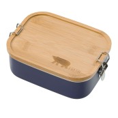 Fresk - Lunch Box con divisorio tinta unita - Disegno Fresk: Indigo Blue
