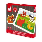 Janod - Puzzle tattile ad incastro - Versioni Janod: My First Animals