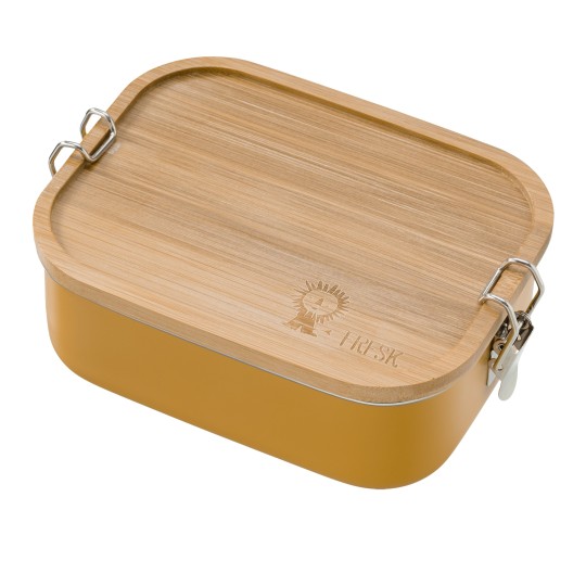 Fresk - Lunch Box con divisorio tinta unita - Disegno Fresk: Amber Gold