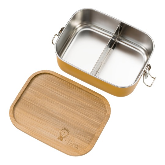 Fresk - Lunch Box con divisorio tinta unita - Disegno Fresk: Amber Gold