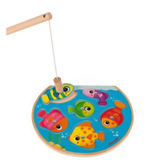 Janod - Puzzle tattile ad incastro - Versioni Janod: Speedy Fish