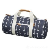 FRESK - Borsa Sport Piccola - Disegno Fresk: Giraffa Indigo Blue