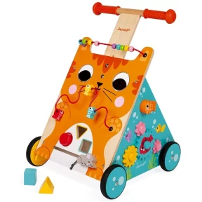 Janod - Carrello Primi passi e Centro attività Gatto