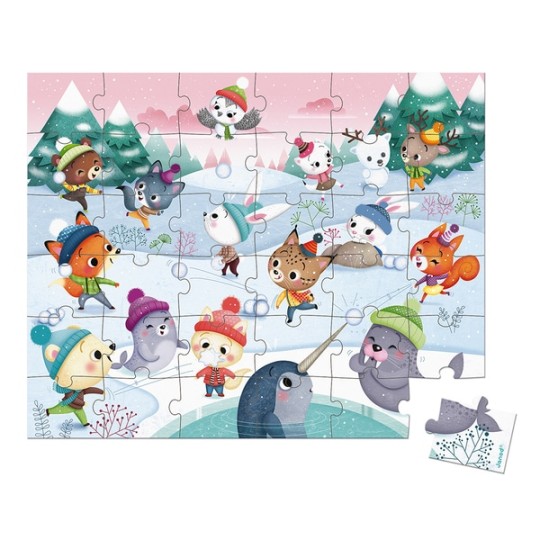 Janod - Puzzle Palle di neve 36pezzi