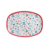 Rice - Piatto rettangolare in melamina Christmas Edition - Colore Rice: All Over Christmas
