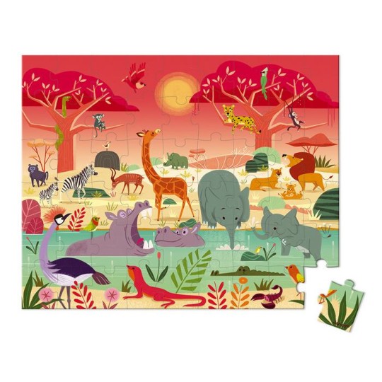 Janod - Puzzle Riserva naturale 54 pezzi