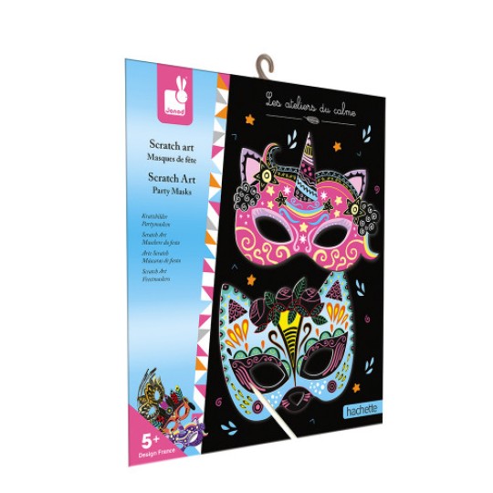 Janod - Scratch Art - Versioni Janod: Maschere da Festa