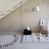 Lorena Canals - Tappeto Round ABC Nero NATURAL Diam 150