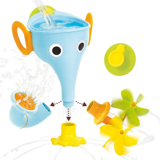 Yookidoo - Elefante divertente per il bagnetto - Colore: Blu