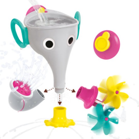 Yookidoo - Elefante divertente per il bagnetto - Colore: Grigio