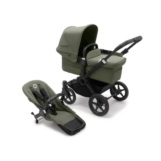 Bugaboo - Navicella e Passeggino Bugaboo Donkey 5 Mono Completo - Colori Bugaboo: Black/Forest Green